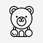 泰迪熊孩子游戏 标志 UI图标 设计图片 免费下载 页面网页 平面电商 创意素材