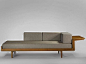 Pierre Guariche/A.R.P.; Ash Daybed, 1955.: 