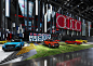 Audi colorful booth Concept : Colorful booth concept designed for Audi brand.