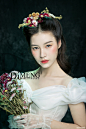 广州缔梦美学培训的化妆造型作品《唯美鲜花新娘》