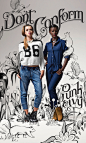 南非服装店一系列惊人的插图海报 | Da 文艺圈 展示 设计时代网-Powered by thinkdo3