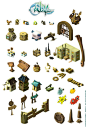 Wakfu MMORPG. Background isometric pictos | @GameUI