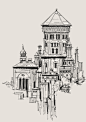 Daily Sketch - Romanesque Architecture, George Brad : So I'm trying to do one of these daily (or at least one in two days). Let's see how further I can go. Current goal is to do 50!