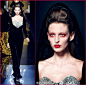 Jean Paul Gaultier Haute Couture F/W 2014，灵感来自一系列暗黑鬼魅吸血鬼电影......