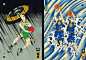 Edo—Ball : Edo Ball is a series of 10 original artworks inspired by Basketball, Culture, Japan and Ukiyo-e art.