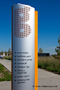 Wayfinding signage at the Orange County Great Park in Irvine, California.