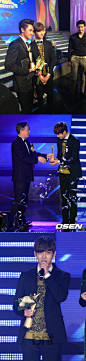 2013 Asia Model Awards. 东方神起获得亚洲明星奖!! 粗卡粗卡~~~~