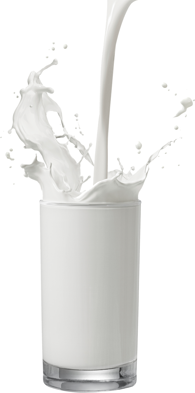 PNG素材  免抠图  食品  牛奶 玻...
