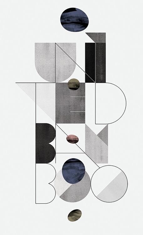 一组字体设计海报