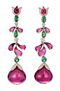 CHOPARD Pink Garden Earrings: 