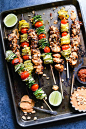 Spicy Peanut Chicken Skewers | Foxes Loves Lemons