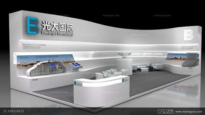 光大国际展台展览展示设计3d模型