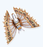 A GEM-SET AND CULTURED PEARL BUTTERFLY BROOCH, BY BUCCELLATI