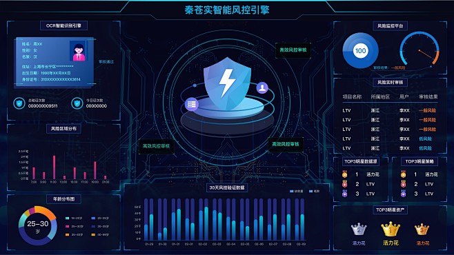 后台管理系统-大数据可视化作品