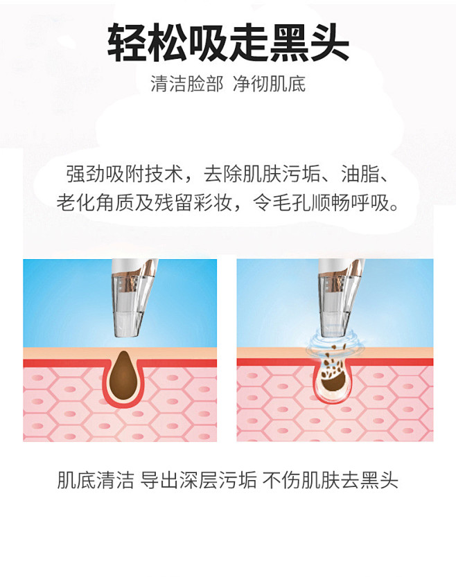 厂家现货吸黑头仪器电动洁面毛孔清洁器粉刺...