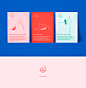 Przestrzen Yoga Branding : Brand identity for a new yoga studio in Poland. The logo was designed as a graphic symbol of space for physical and mental activity. We created a set of colorful printed materials and several linear illustrations for asanas. The
