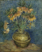 Imperial Fritillaries in a Copper Vase
艺术家：梵高
年份：1887
材质：Oil on canvas
尺寸：60 x 76 CM