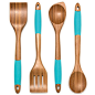 Cooking Utensil Blue Set Of 4