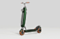 This Porsche clover green e-scooter is the retro style statement you need to end 2020 with a bang! | Yanko Design