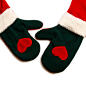 原创圣诞版桃心手套围巾 送女友 圣诞礼物 HOMEE 设计 新款 2013