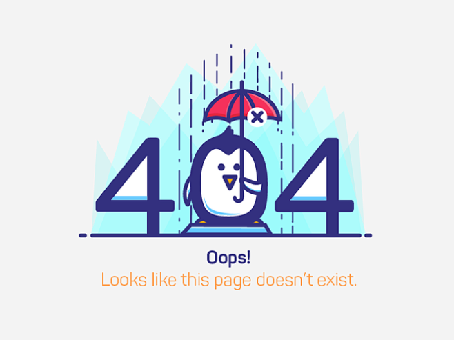 404页面设计 Web网页 海报排版 d...