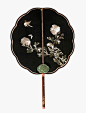 Chinese Moon Shaped Fan: 