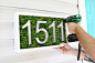 Love this! Modern House Number DIY (click through for tutorial)         