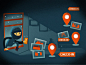 Social Media burglar infographic burglar check-in mobile status social