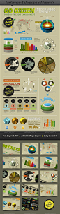 Go Green - Infographic Elements - info template - Infographics 