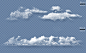 带通道白云云朵合成PSD透明元素White cloud PSD transparent element#042004 :  