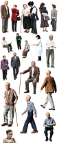 拼贴竞赛效果图后期老人物ps素材亚裔亚洲中国老年人免扣PNG素材