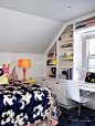 彩色温馨美式卧室-室内设计装修效果图