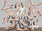 现代 雕塑 胳膊 手臂 手势 女人手 姿势3D模型