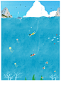 画  插画 练习  夏  夏天 记忆 记忆的你  夏天的回忆  海水  游泳   海滩  鱼  鱼儿 海藻 珊瑚 海鸥 小清新