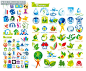 几十个房子与生态主题LOGO图标矢量素材_LOGO素材_免费资源-中国logo制作网