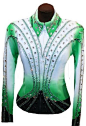 Showtime Fancy Jacket in Green, White, and Black
