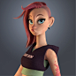 Skater Chick : A fun look dev project to learn Substance Painter, get going on Arnold 5 & have fun with tons of retopo!Original illustration by the very talented Jessica Madorran. Zbrush sculpt by Berkay Oral.