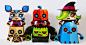 Halloween Papertoys de Gus Santome | Paper-Toy.fr : Pour Halloween, le prolifique Gus Santome nous fait un superbe cadeau ! Car ce n’est pas 1 mais 6 paper toys thématiques qui sont proposés : Frankenstein, une sorcière, un squelette, une citrouille, un f