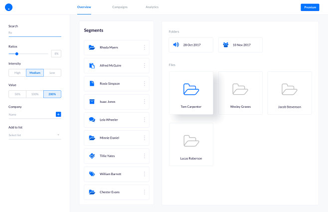 Segments ui