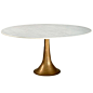 1950s marble and bronze table | Angelo Mangiarotti