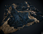 Random rocky surface - 100% Substance Designer , Robert Wilinski : After finishing Uncharted 4 and seeing all those nice textures I decided to create some rocks in my spare time, just for fun. Fully procedural, done entirely in Substance Designer and  ren