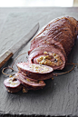 Roasted Flank Steak Stuffed with Olives and Pecorino