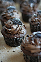 Triple Chocolate Oreo Buttercream Cupcakes