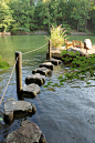 love the stepping stones out to the big rock island!