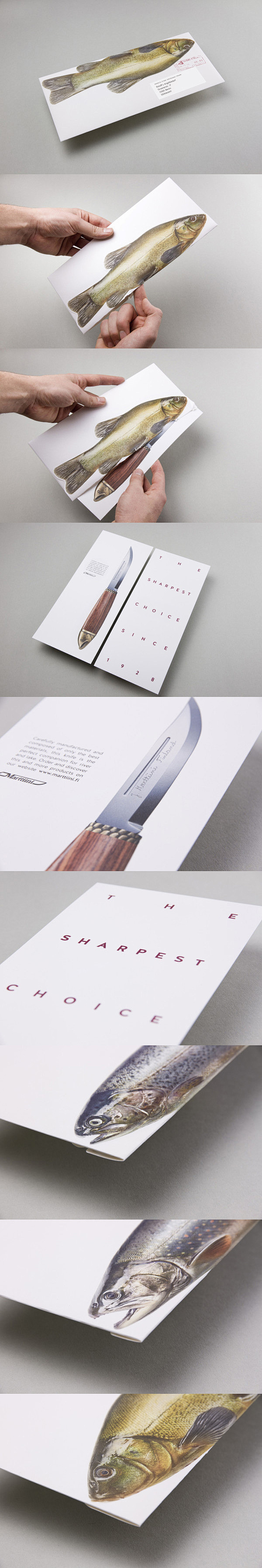 芬兰Marttiini刀具公司设计的信封...