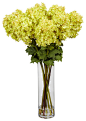 Giant Hydrangea Silk Flower Arrangement traditional-artificial-flower-arrangements