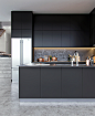 Black kitchen