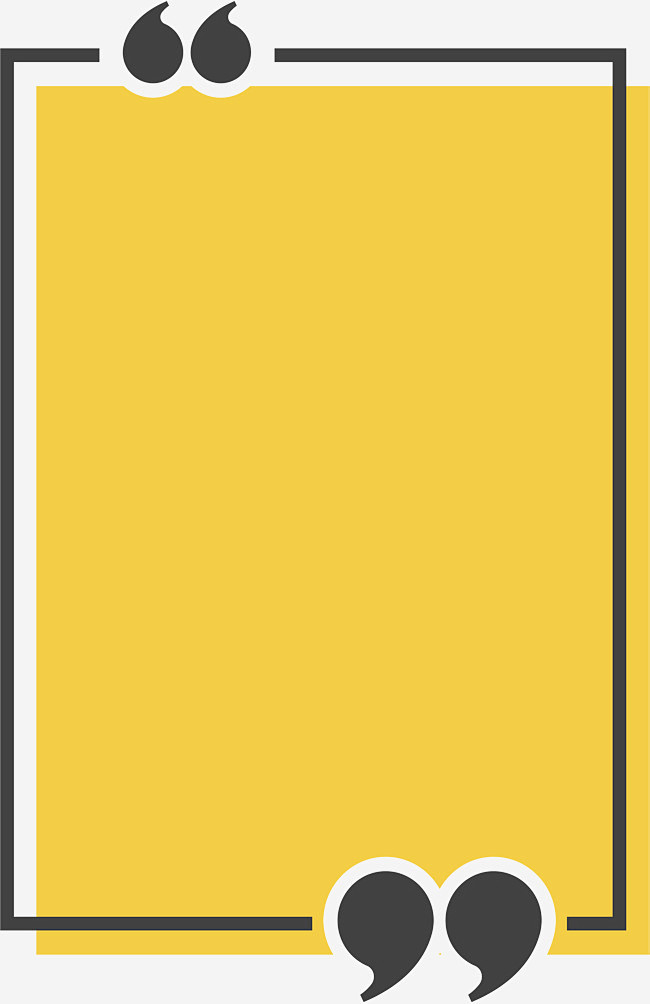 黄色矩形标题框