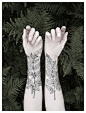 "Fern & Crystal Temporary Tat…" in Tattoos : Fern & Crystal Temporary Tattoo Kit - NATURE GIRL From the Forest