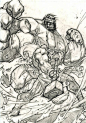 Thor vs. The Hulk Original Pencils By Joe Madureira: Captainamerica Hulk, Hulk Original, Marvel Comics, Comics Sketches, Comic Book, Comic Art, Hulk Joe